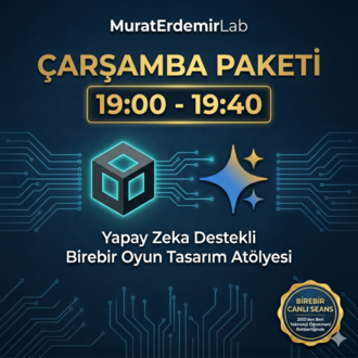 MuratErdemirLab | Çarşamba Seansı: Yapay Zeka ile Oyun Tasarım Atölyesi