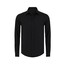 MET erkek siyah mat saten slim fit gömlek 