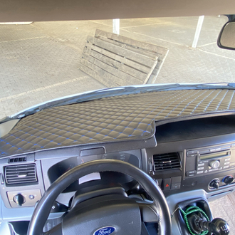 FORD TRANSİT 2007/2012 model arası SİYAH, MAVİ Püskülsüz Torpido ÖRTÜSÜ