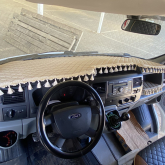 FORD TRANSİT 2007/2012 model arası BEJ, BEJ Püsküllü Torpido ÖRTÜSÜ