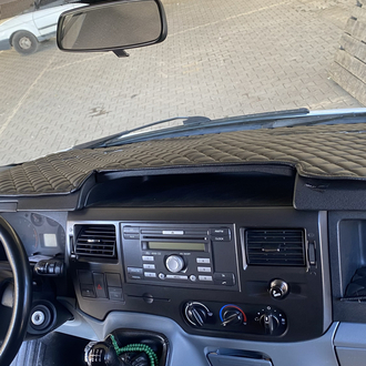 FORD TRANSİT 2007/2012 model arası SİYAH, Siyah Püskülsüz Torpido ÖRTÜSÜ