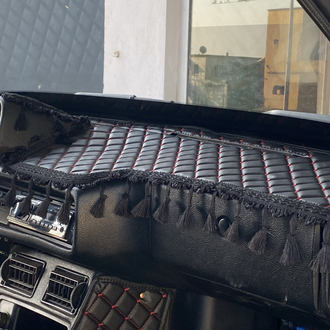 Tofaş Torpido Örtüsü & Konsol Kumaşı Siyah püsküllü