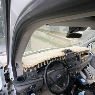 FORD TRANSİT BEJ, BEJ PÜSKÜLLÜ 2020 model ve sonrası için uyumlu Torpido örtüsü
