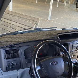 FORD TRANSİT 2007/2012 model arası SİYAH, MAVİ Püskülsüz Torpido ÖRTÜSÜ