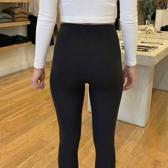 Shape Fit Yüksek Bel Tayt-Siyah