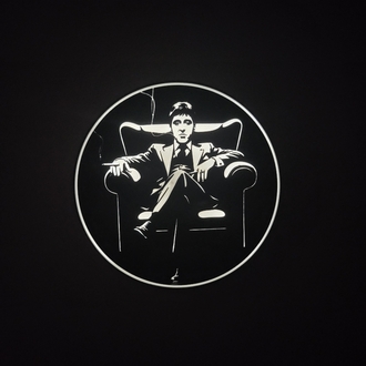 Tony Montana Scarface Tasarım LED Dekoratif Lamba