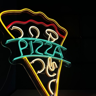Pizza Dilimi neon
