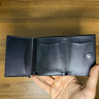 Kişiye Özel İsimli Erkek Armani Siyah Deri Kartlık