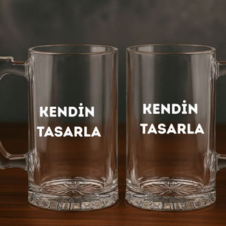 Şeffaf Cam Bira Bardağı