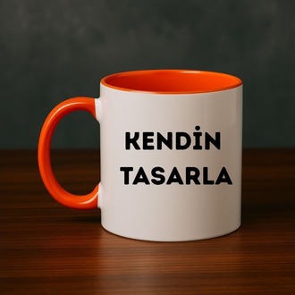 Kulpu ve İçi Turuncu Kupa 