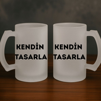 Buzlu Cam Bira Bardağı