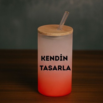 Kırmızı Buzlu Cam Suluk