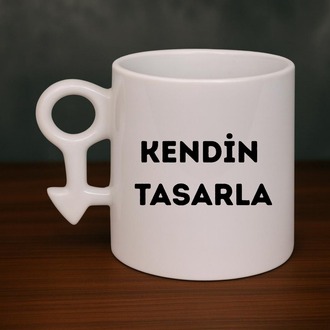 Cinsiyet Sembol Porselen Kupa