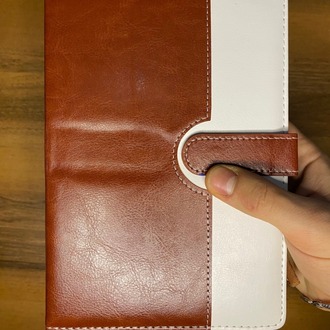 Kahverengi Deri Defter Kalem Set - Kişiye Özel İsimli 