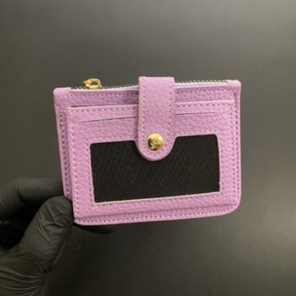 Pembe Fermuarlı Akordeon Kartlık 