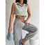 Yıkamalı Müslin Kumaş (%100 Pamuk)  Kargo Jogger Pantolon 