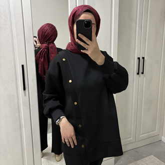 Scuba Kumaş Siyah 2’li Takım