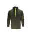 Polar Haki Yüksek Yakalı 3 Cep Fermuarlı Outdoor Slim Fit Kışlık Sweat 