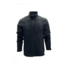 Siyah Standart Fit Tam Fermuarlı Dik Yaka Polar Sweatshirt Günlük 