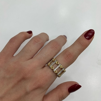 Özel Seri Çift Renk Şeritli Model Ayarlanabilir Yüzük