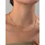 Çelik Top Detaylı Zincir Gold Kolye (45 cm)