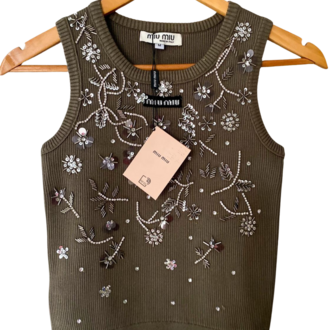 Miu Miu Taş İşlemeli Büstiyer – Luxury Collection