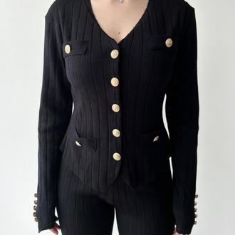 BALMAIN SET - SİYAH