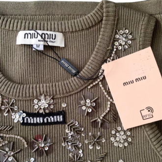 Miu Miu Taş İşlemeli Büstiyer – Luxury Collection
