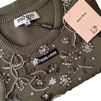 Miu Miu Taş İşlemeli Büstiyer – Luxury Collection
