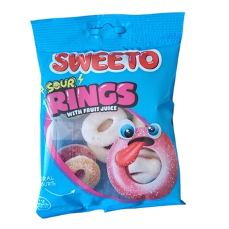 SWEETO SOUR RİNGS JELİBON 80 GR