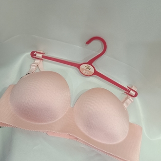 pudra pembe dolgulu push up sütyen