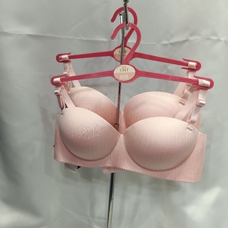 pudra pembe dolgulu push up sütyen