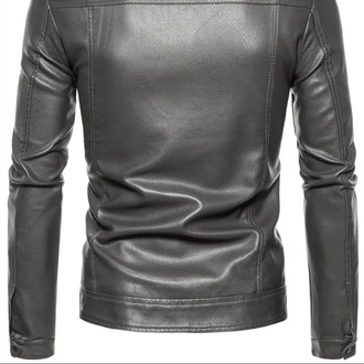 Hakiki Kuzu Derisi Spor Slim Fit Gri Renk Ceket