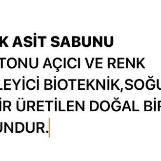 KOJİK ASİT SABUNU. CİLT RENGİ AÇICI LEKE ONARICI - TÜRKİYEDE İLK TAKLİTLERİNDEN SAKININ