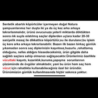 Doğal Türk Hamamı Şampuanı (Beyaz Sabun) 400 ml.