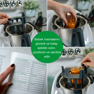 Wundermix Mimimix Thermomix TM7, TM6, TM5 için biberon ve mama ısıtıcısı