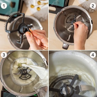 Wundermix Milkimizer Thermomix Mutfak Robotu TM7 ve TM6 için Süt Köpürtücü