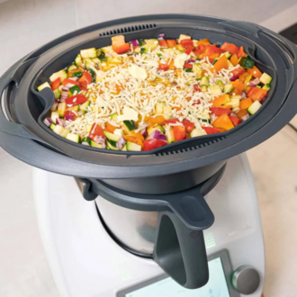 Wundermix FlexiSTEAM Varoma İçin Silikon Pişirme Kabı | Thermomix TM6, TM5, TM31 uyumlu