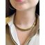 Sade Balıksırtı Gold Hematit Kolye 