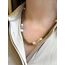 Gold Hematit Kristal Quartz ve İncili Kolye 
