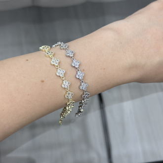Shimmer Blossom Silver Bileklik