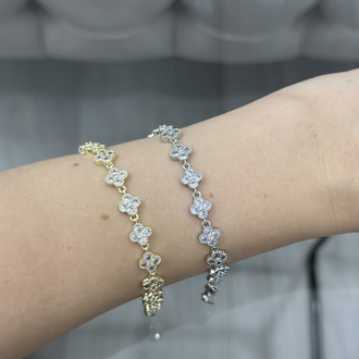 Shimmer Blossom Silver Bileklik