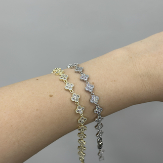 Shimmer Blossom Silver Bileklik