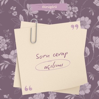 Durugörü | Tek Soru Cevap
