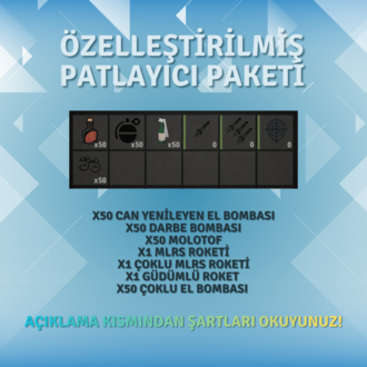 Master vip + Özelleştirilmiş patlayıcı paketi