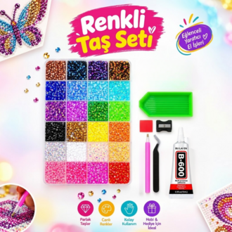 24 renkli Bedazzle seti
