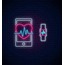 Telefon & Saat Neon Dekor