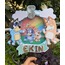 Bluey Temalı Cake Topper (Pasta Dekoru) ve Sticker Seti