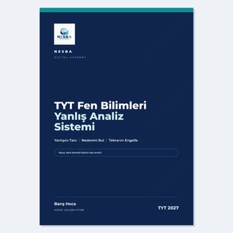 TYT Paketi — Yanlış Analiz Sistemi (4 Dijital Çalışma Kitabı)