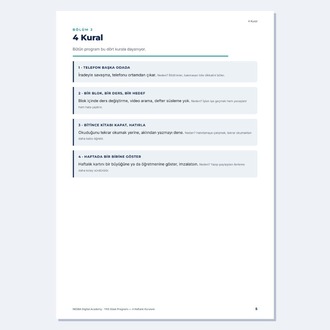 YKS Odak Programı — 4 Haftalık Kurulum — Dijital (PDF)